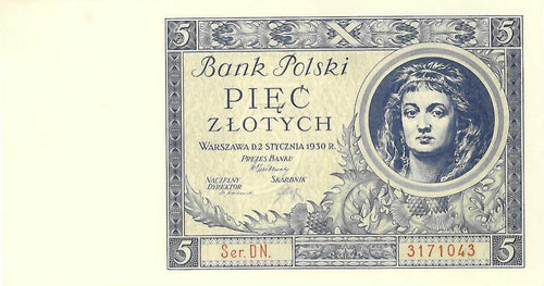 Poland P-72 5 Zlotych 02.01.1930