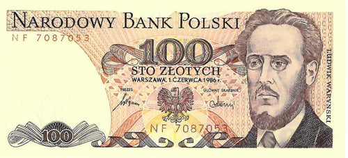 Poland / P-143e / 100 Zlotych / 01.06.1986