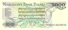 Poland / P-150b / 5'000 Zlotych / 01.06.1986
