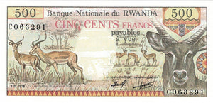 Rwanda P-13a 500 Francs 01.01.1978