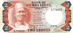 Sierra Leone P-6c 2 Leones 01.05.1980