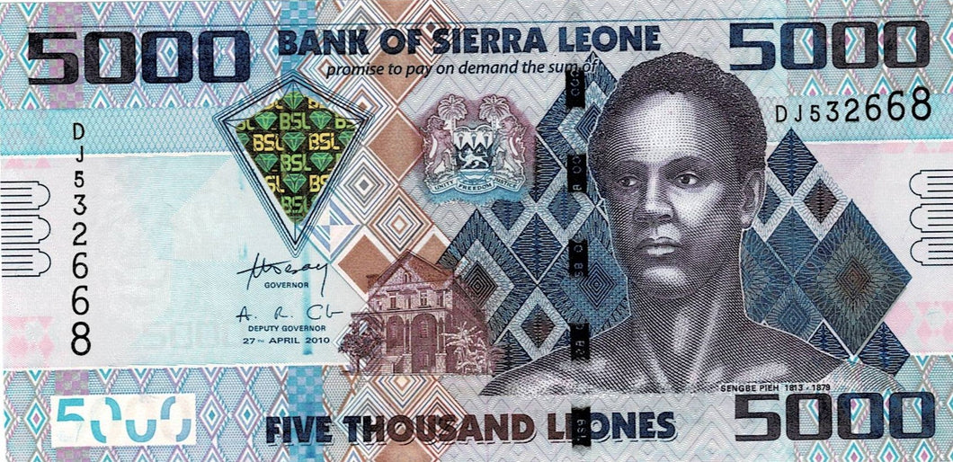 Sierra Leone P-32 5'000 Leones 27.04.2010