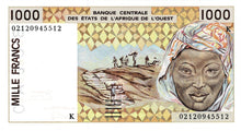 West African States P-711 Kl 1000 Francs 2002