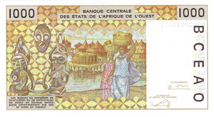 West African States / Senegal / P-711Kl / 1000 Francs / 2002