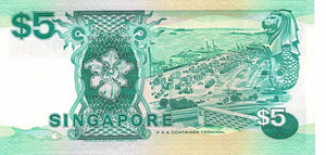 Singapore / P-19 / 5 Dollars / ND (1989)
