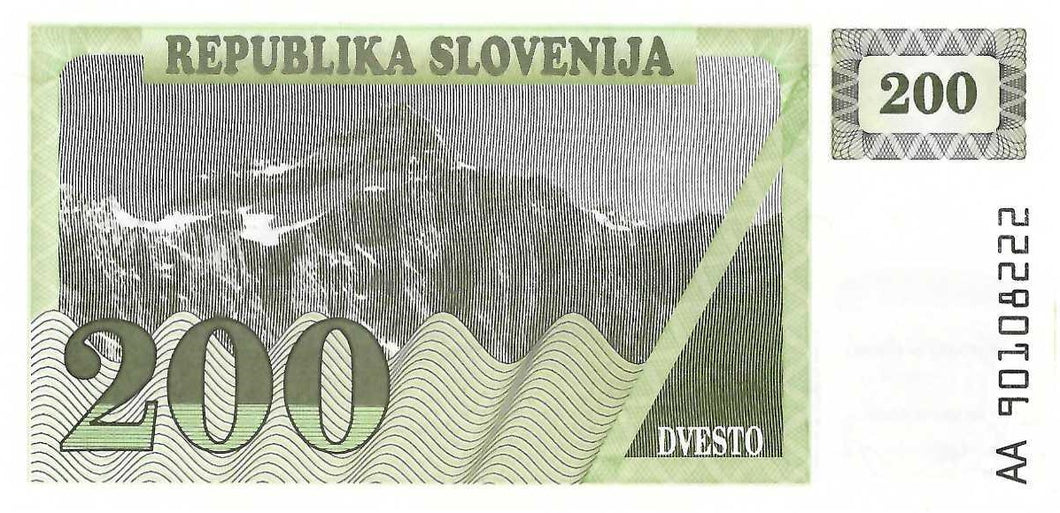 Slovenia P-7a 200 (Tolarjev) (19)90