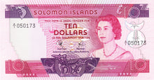 Solomon Islands P-7a 10 Dollars ND (1977)