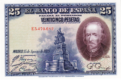 Spain / P-074b / 25 Pesetas / 15.08.1928
