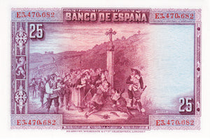 Spain / P-074b / 25 Pesetas / 15.08.1928