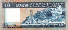 Swaziland / P-10c / 10 Emalangeni / ND (1985)