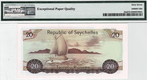 Seychelles / P-20a / 20 Rupees / ND (1977)