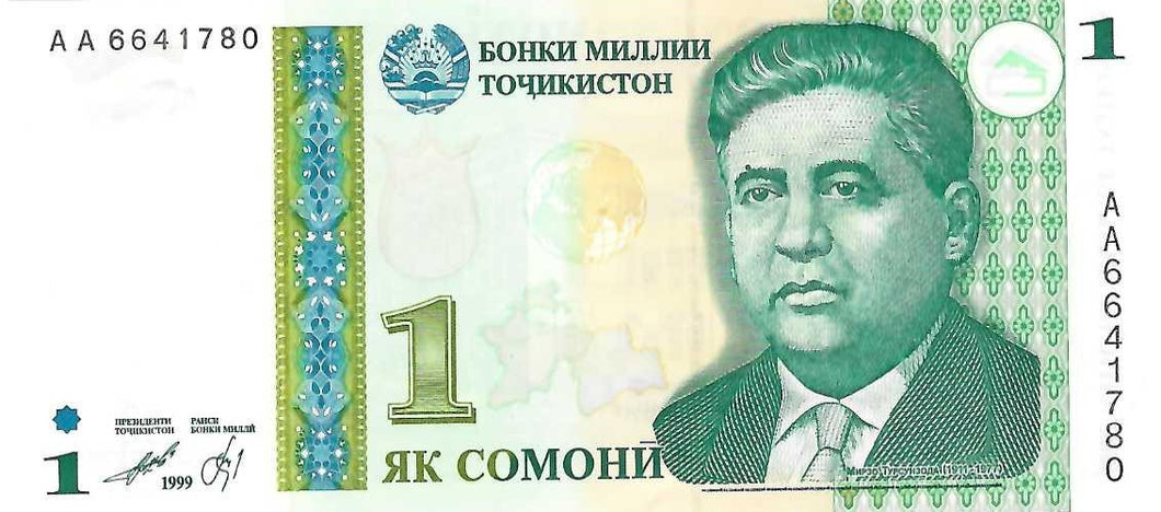 Tajikistan P-14 1 Somoni 1999 (2000)