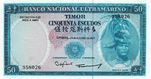Timor P-27a 50 Escudos 24.10.1967
