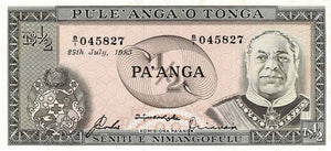 Tonga P-18c 1/2 Pa'anga 18.07.1983