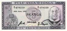 Tonga P-21c 5 Pa'anga 30.061989