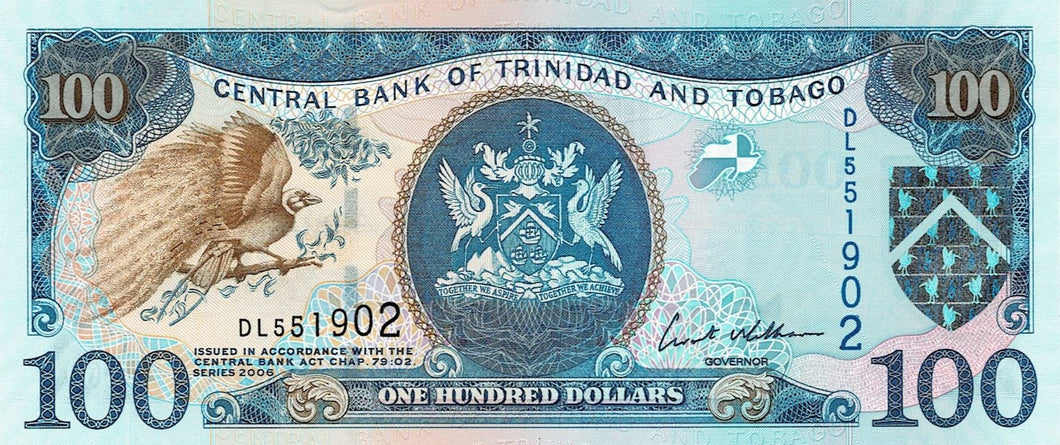 Trinidad and Tobago P-51a 100 Dollars 2006