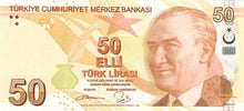 Turkey P-225b 50 Lira ND (2009)