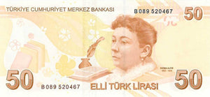 Turkey / P-225b / 50 Lira / ND (2009)