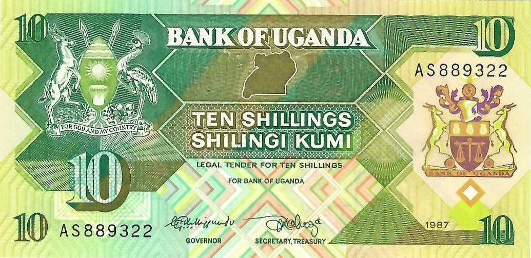Uganda P-26 10 Shillings 1987