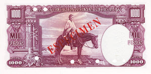 Uruguay / P-041s / 1'000 Pesos / L 1939 / SPECIMEN