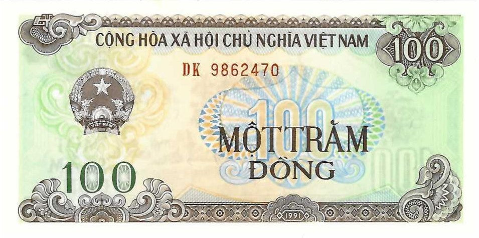 Viet Nam P-105a 100 Dong 1991 (1992)