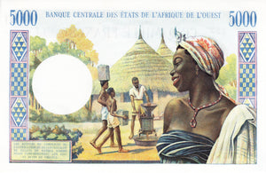 West African States / Togo / P-804Tm / 5'000 Francs / 1961