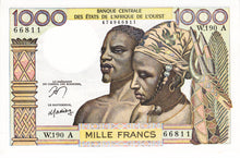 West African States / Ivory Coast / P-103Am / 1000 Francs / ND