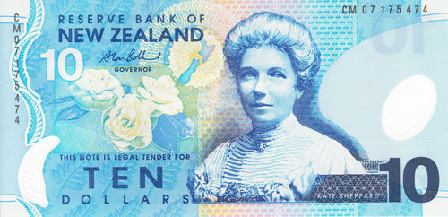 New Zealand / P-186b / 10 Dollars / (20)07 / POLYMER-PLASTIC