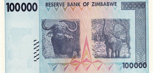 Zimbabwe / P-75 / 100'000 Dollars / 2008