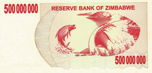 Zimbabwe / P-60 / 500 Million Dollars / 02.05.2008