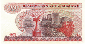 Zimbabwe / P-03d / 10 Dollars / 1983