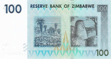 Zimbabwe / P-69 /  100 Dollars / 2007 (2008)