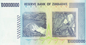 Zimbabwe / P-85 / 10 Billion Dollars / 2008